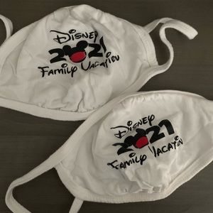 Disney Family Vacation 2021 Masks